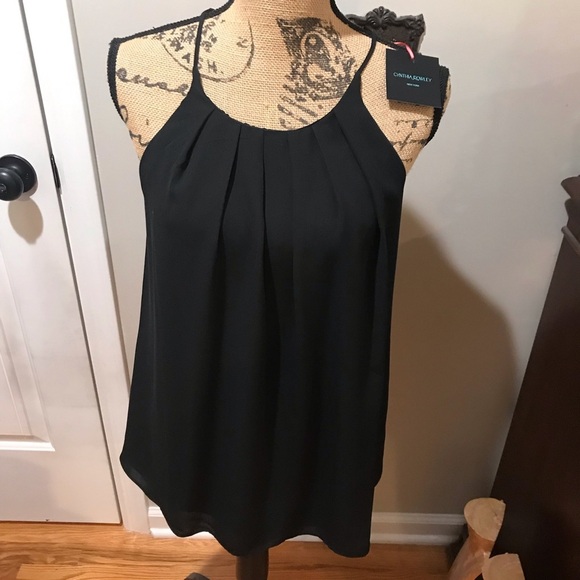 ▪️CYNTHIA ROWLEY Pleated Neckline Blouse - Picture 2 of 11